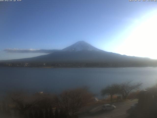 河口湖からの富士山