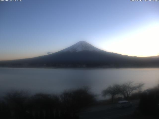 河口湖からの富士山