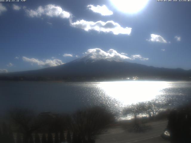 河口湖からの富士山