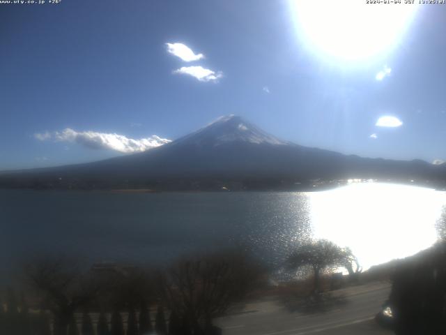 河口湖からの富士山