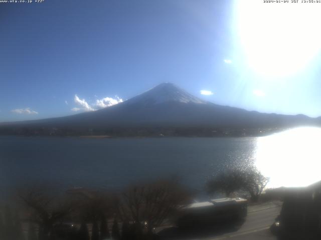 河口湖からの富士山