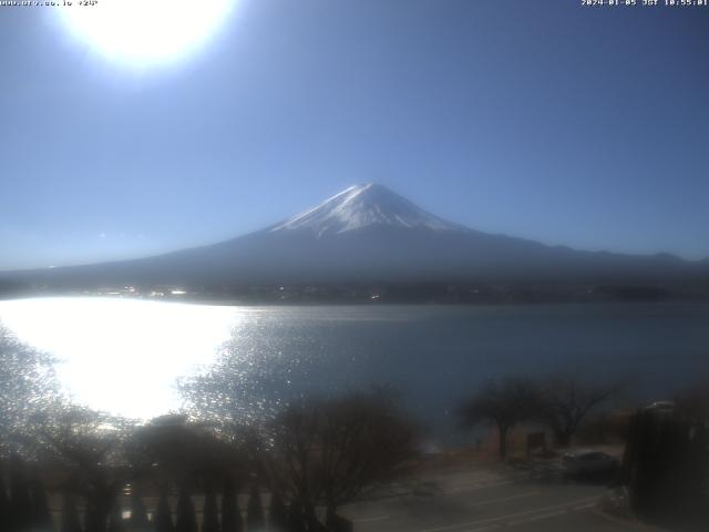 河口湖からの富士山