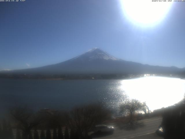 河口湖からの富士山