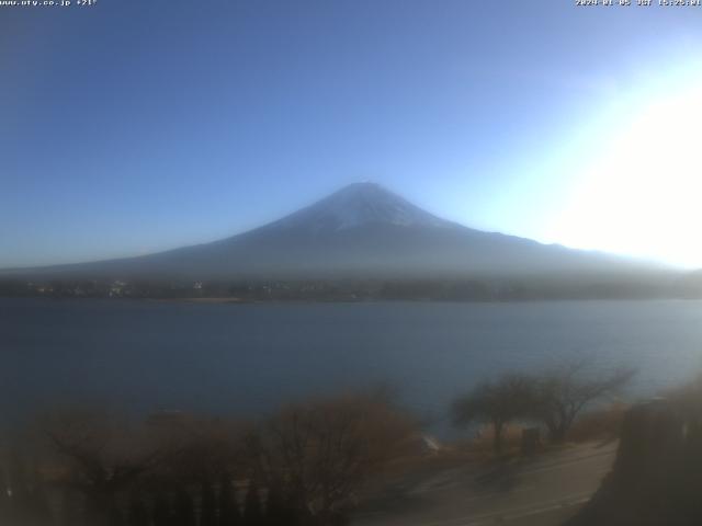 河口湖からの富士山