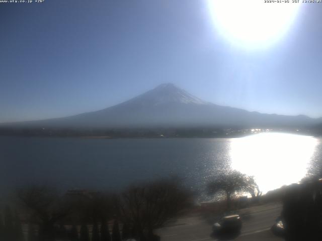 河口湖からの富士山