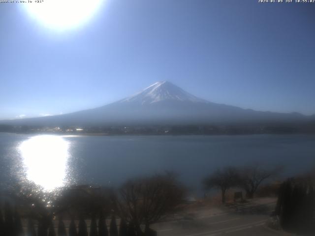 河口湖からの富士山