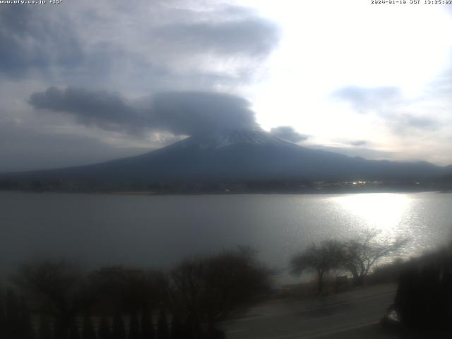 河口湖からの富士山