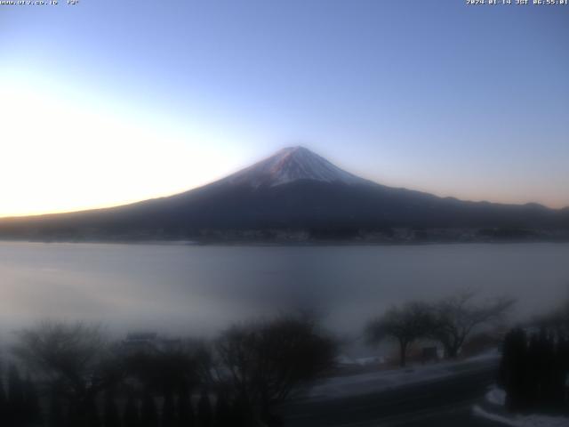 河口湖からの富士山