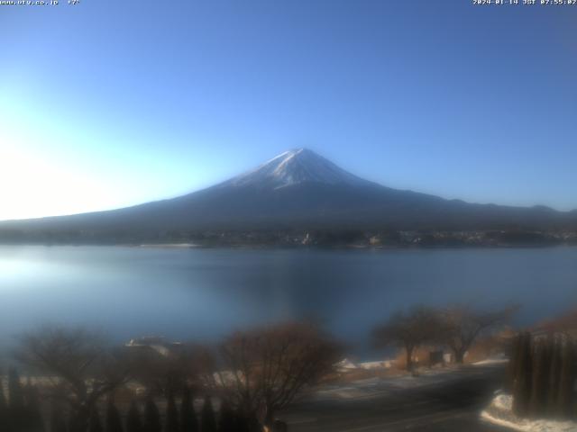 河口湖からの富士山