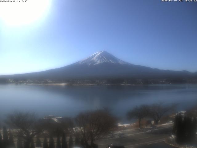 河口湖からの富士山