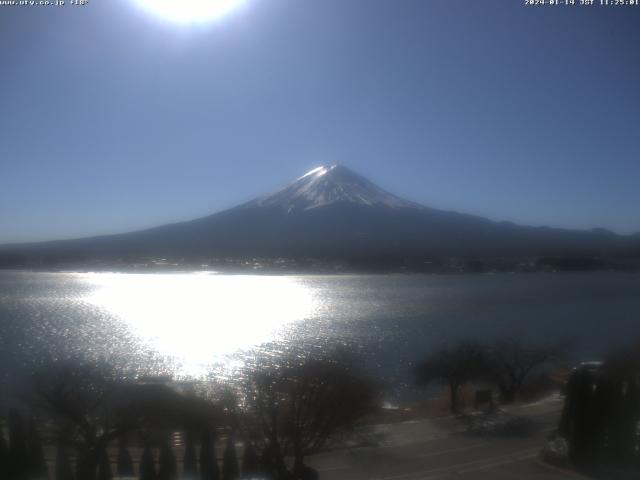 河口湖からの富士山