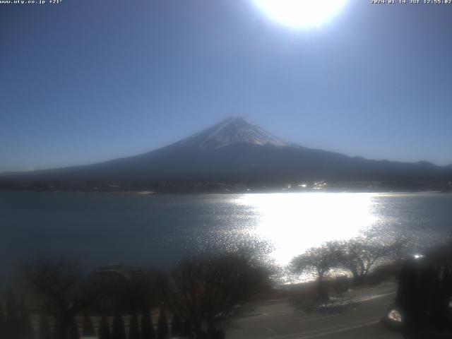 河口湖からの富士山