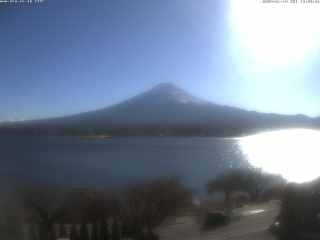 河口湖からの富士山