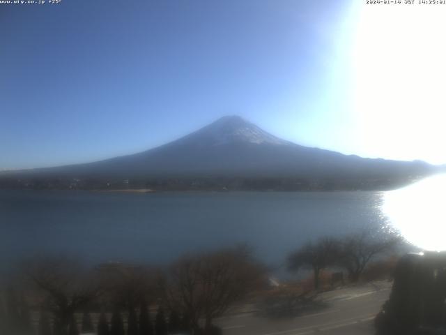 河口湖からの富士山