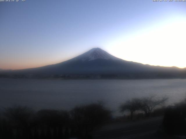 河口湖からの富士山