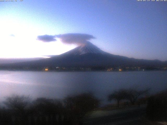 河口湖からの富士山