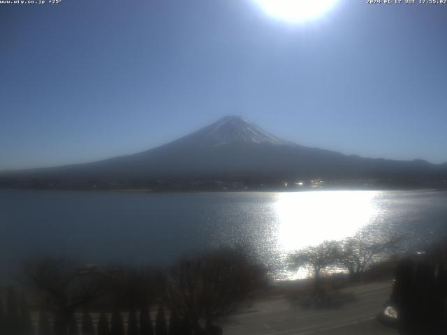 河口湖からの富士山