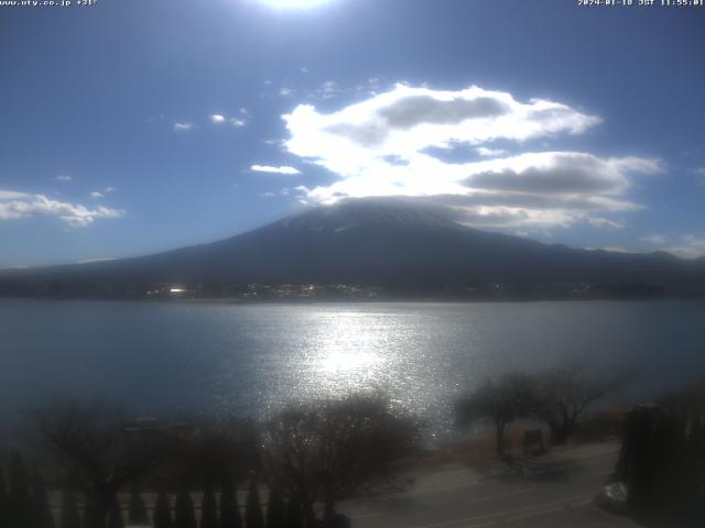 河口湖からの富士山