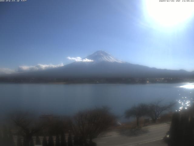 河口湖からの富士山