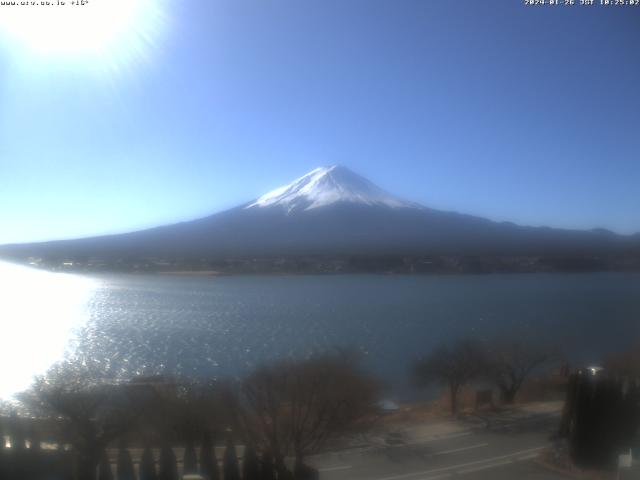 河口湖からの富士山