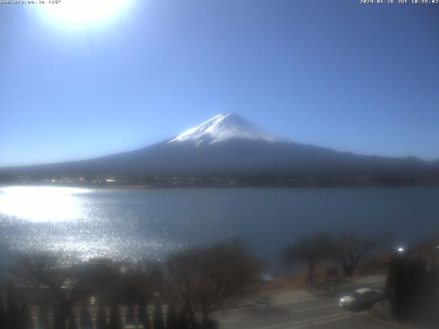 河口湖からの富士山