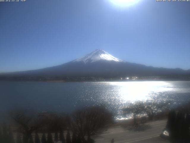 河口湖からの富士山