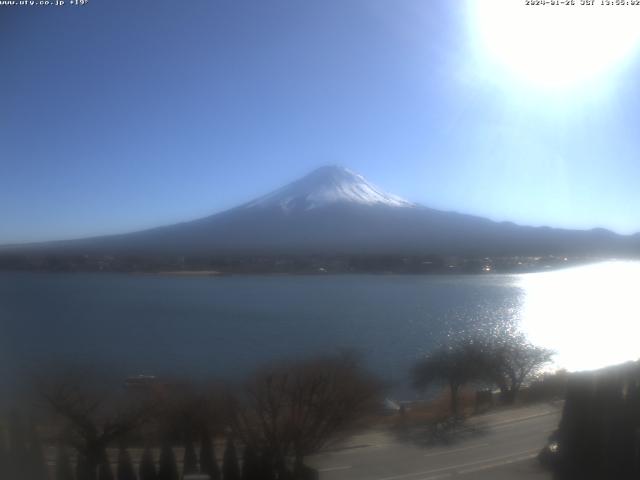 河口湖からの富士山