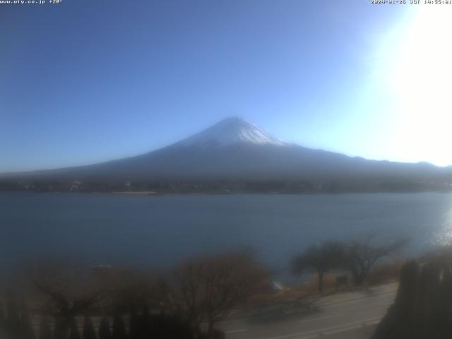 河口湖からの富士山