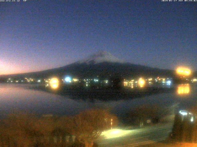 河口湖からの富士山