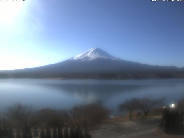 河口湖からの富士山