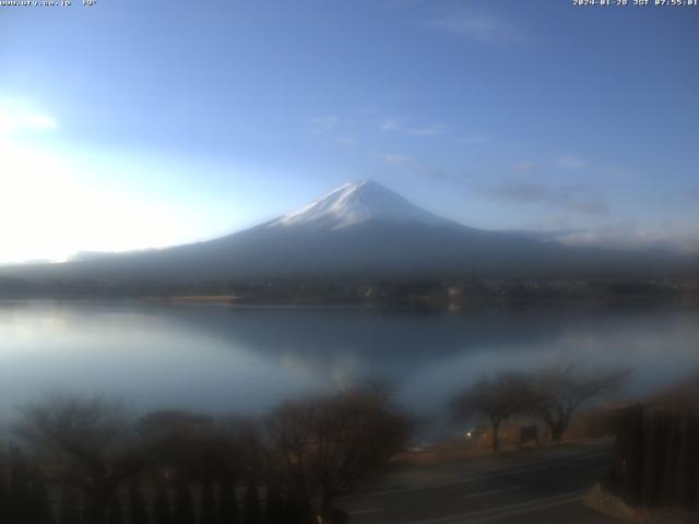 河口湖からの富士山