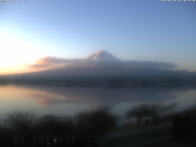 河口湖からの富士山