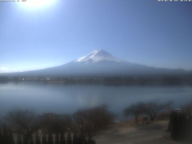 河口湖からの富士山