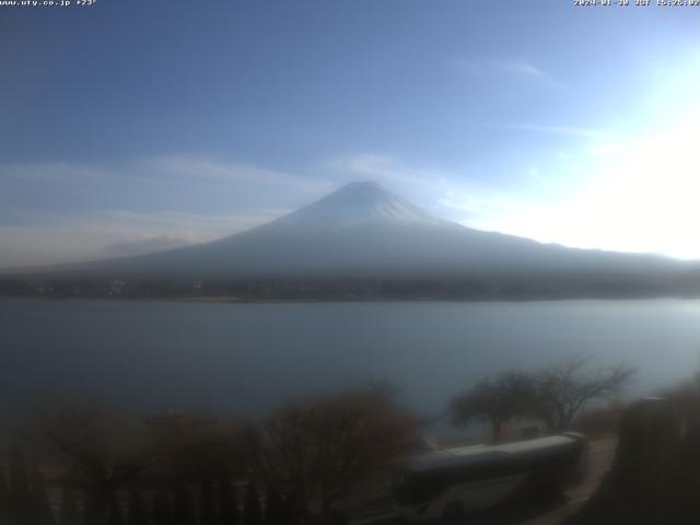 河口湖からの富士山