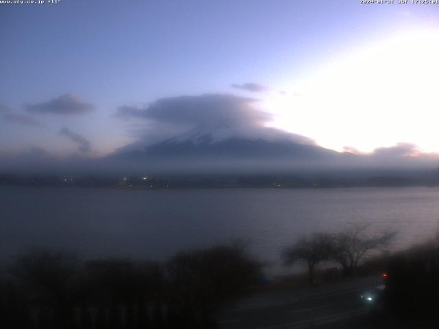 河口湖からの富士山