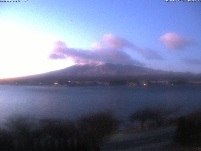 河口湖からの富士山