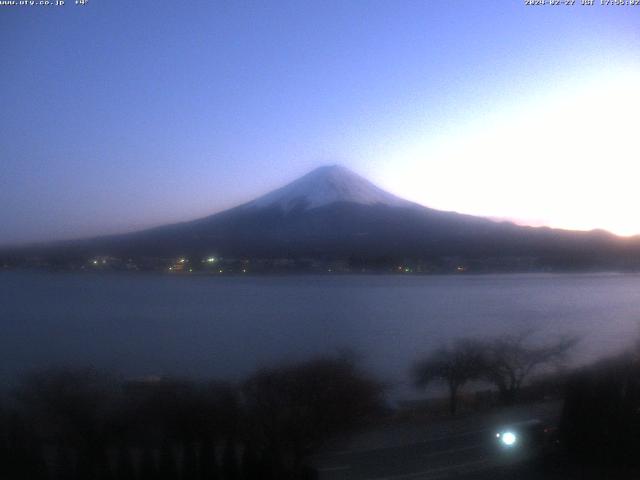 河口湖からの富士山