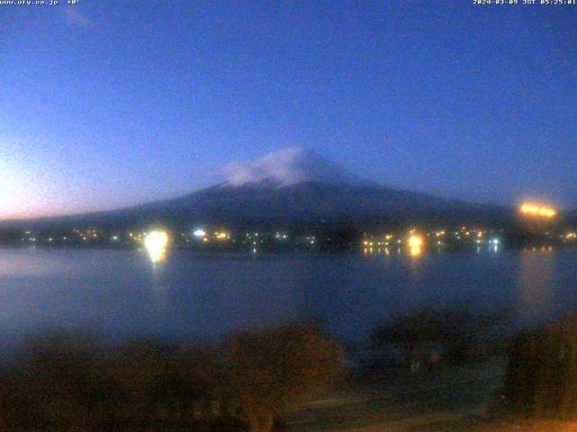 河口湖からの富士山