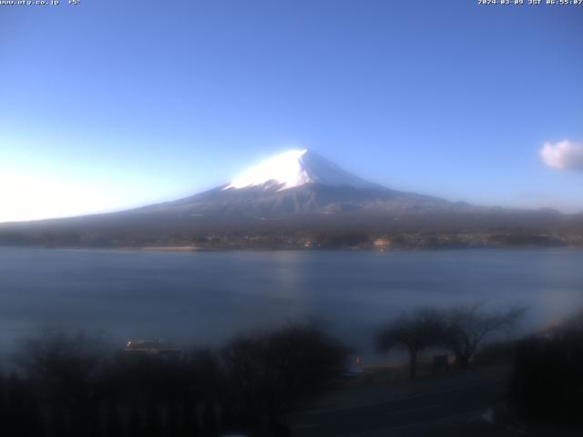 河口湖からの富士山