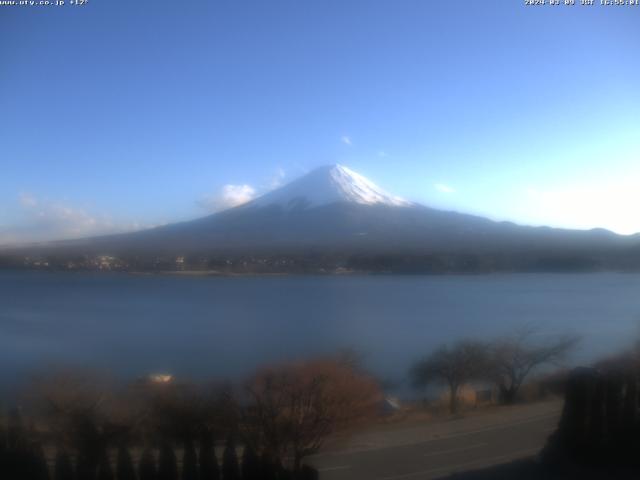 河口湖からの富士山