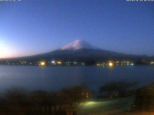 河口湖からの富士山