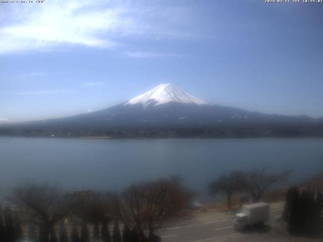 河口湖からの富士山