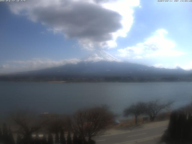 河口湖からの富士山