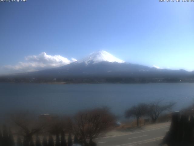 河口湖からの富士山