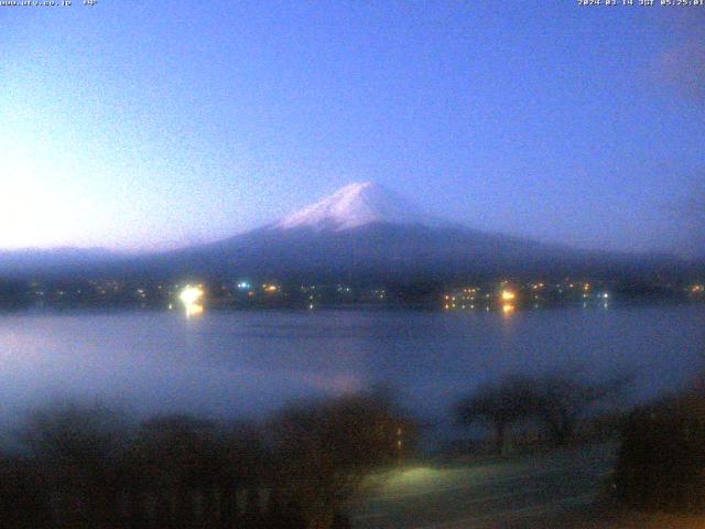 河口湖からの富士山