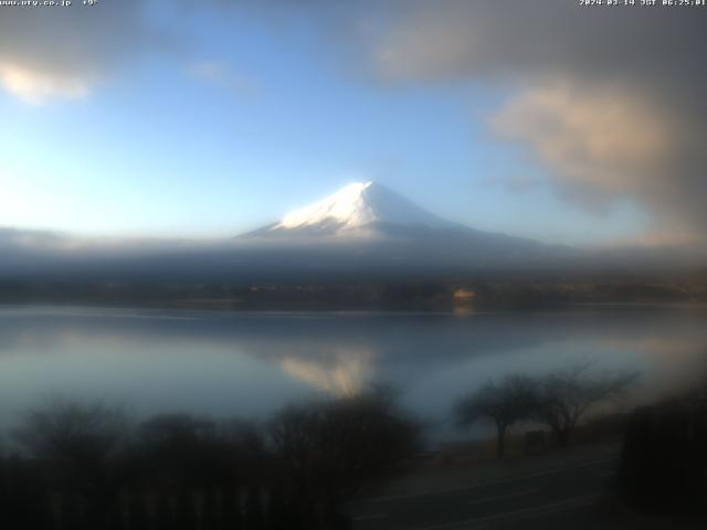 河口湖からの富士山