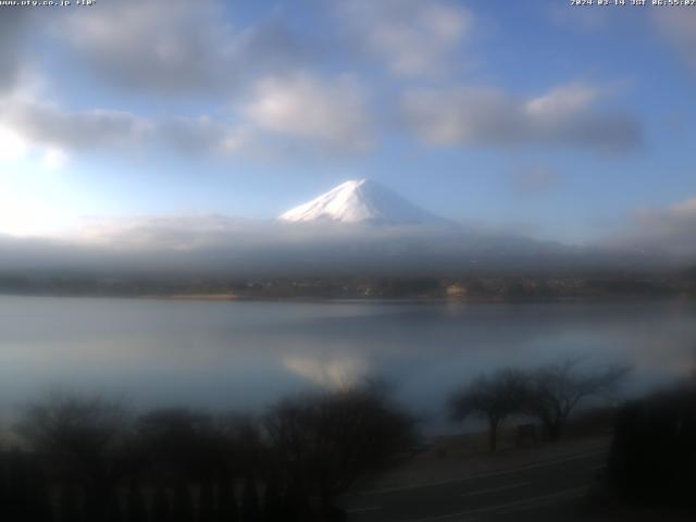 河口湖からの富士山