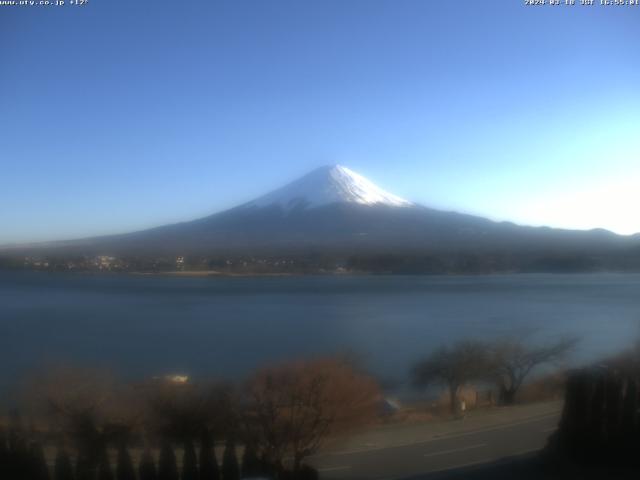 河口湖からの富士山