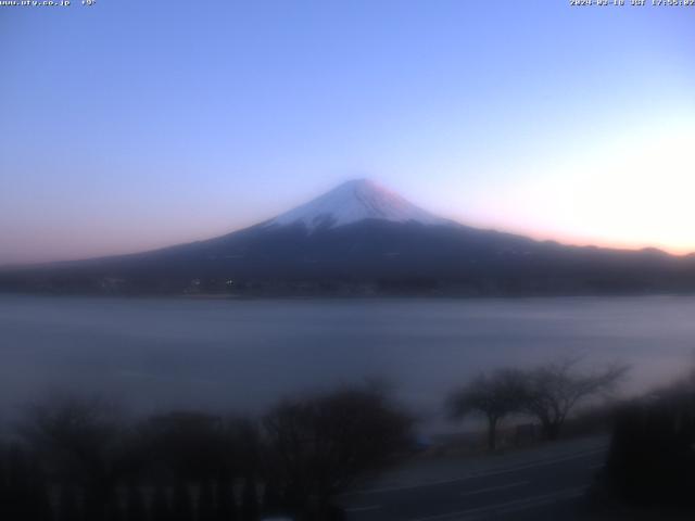 河口湖からの富士山