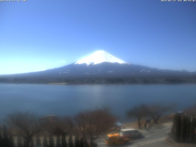 河口湖からの富士山